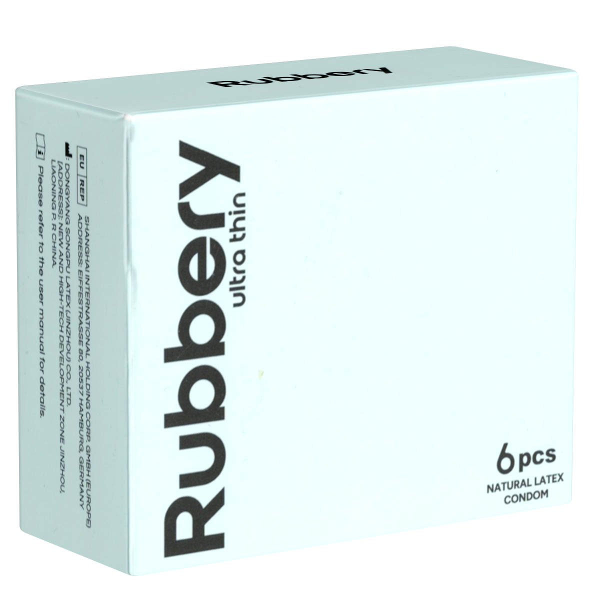 Rubbery «Ultra Thin» 6 gefühlsechte Kondome ohne Latexgeruch
