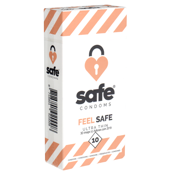 Safe «Feel Safe» Condoms, 10 thinner condoms for a natural feeling