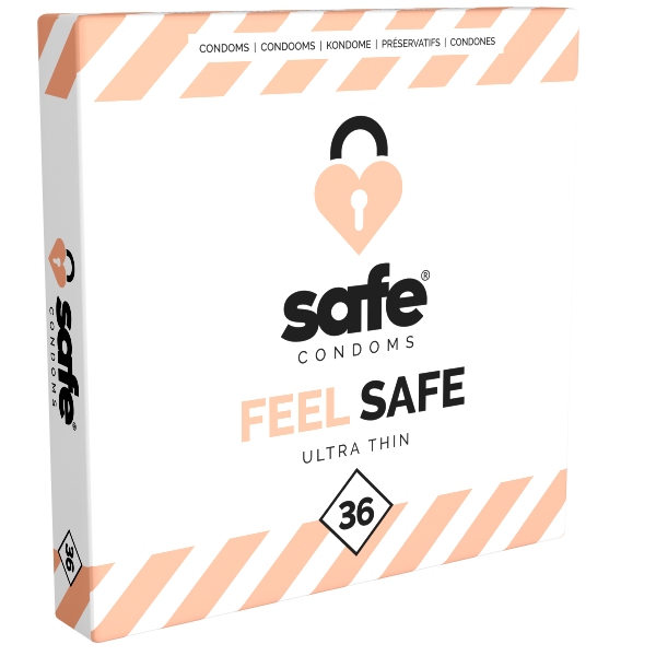 Safe «Feel Safe» Condoms, 36 thinner condoms for a natural feeling