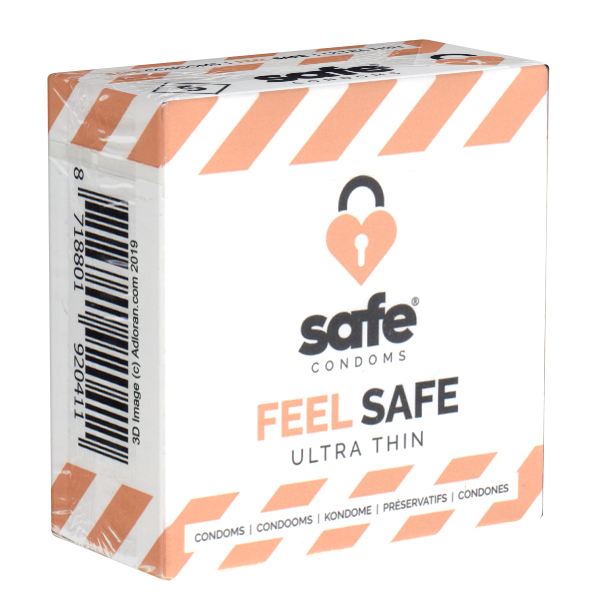 Safe «Feel Safe» Condoms, 5 thinner condoms for a natural feeling