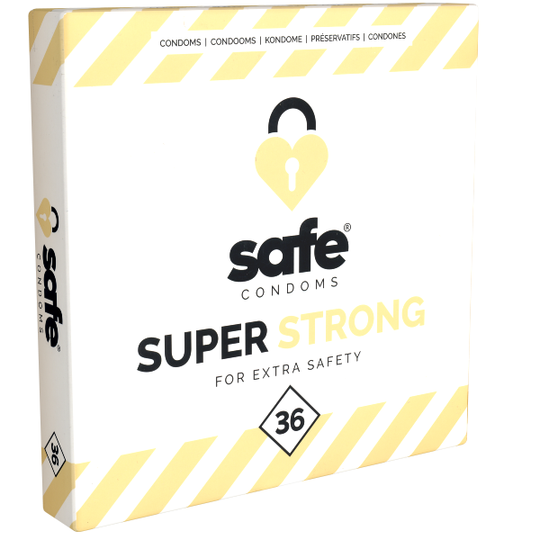 Safe «Super Strong» Condoms, 36 stronger condoms for more tear resistance