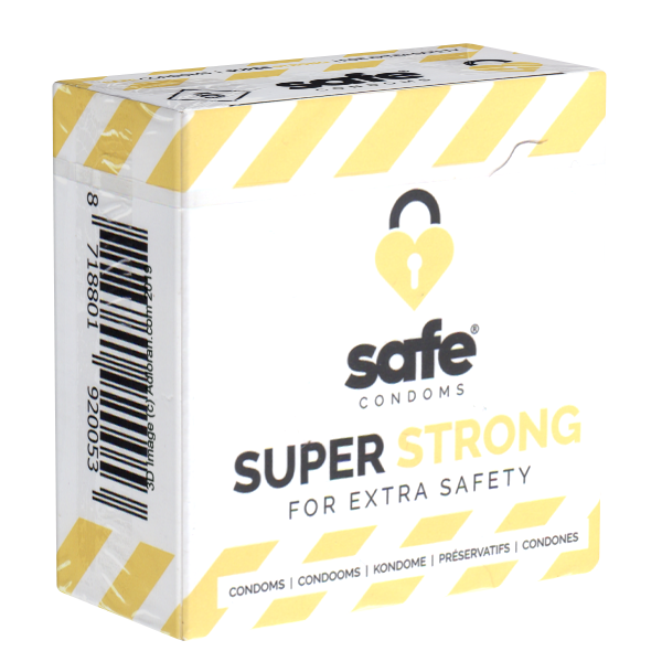Safe «Super Strong» Condoms, 5 stärkere Kondome für mehr Reißfestigkeit