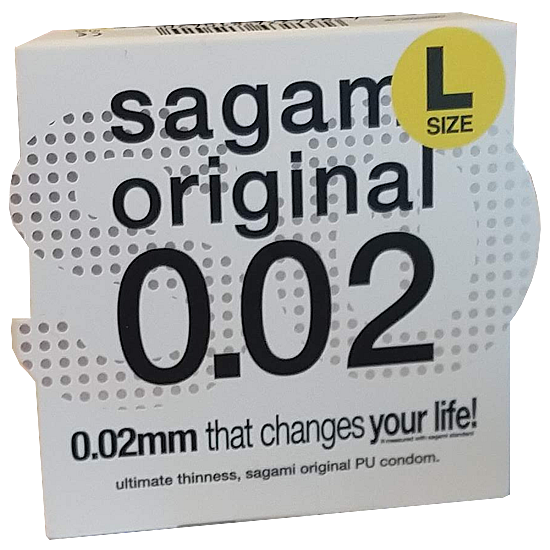 Sagami «Original L-Size» latex free, 1 extra long condom for latex allergics