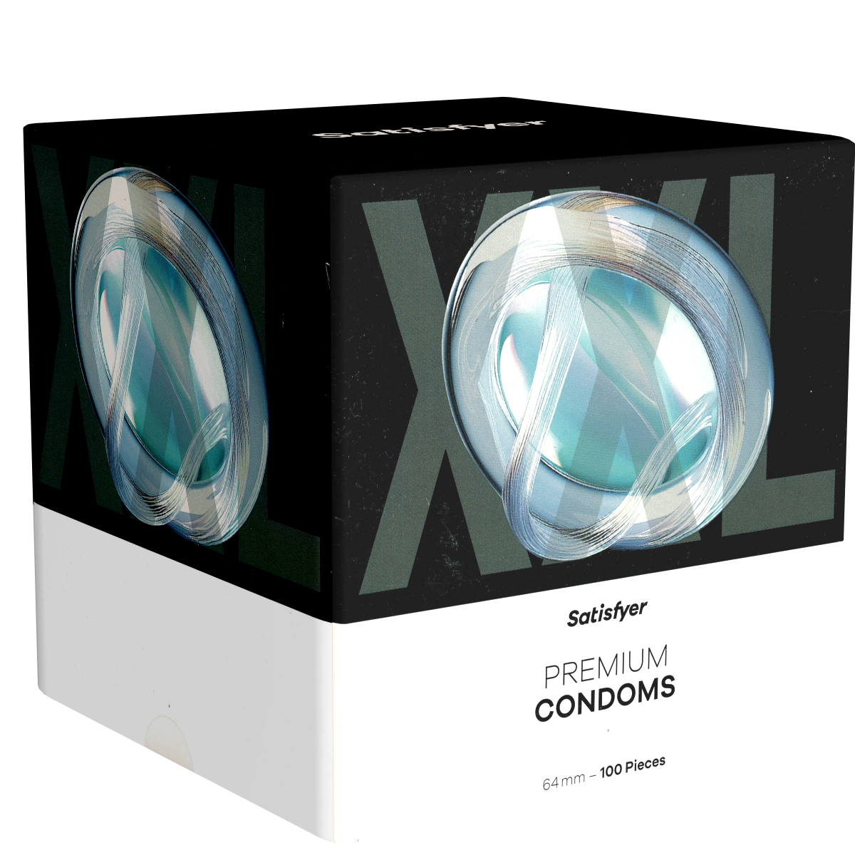 Satisfyer «Premium Condoms 64» 100 Lovetoy-kompatible Kondome in Größe XXL