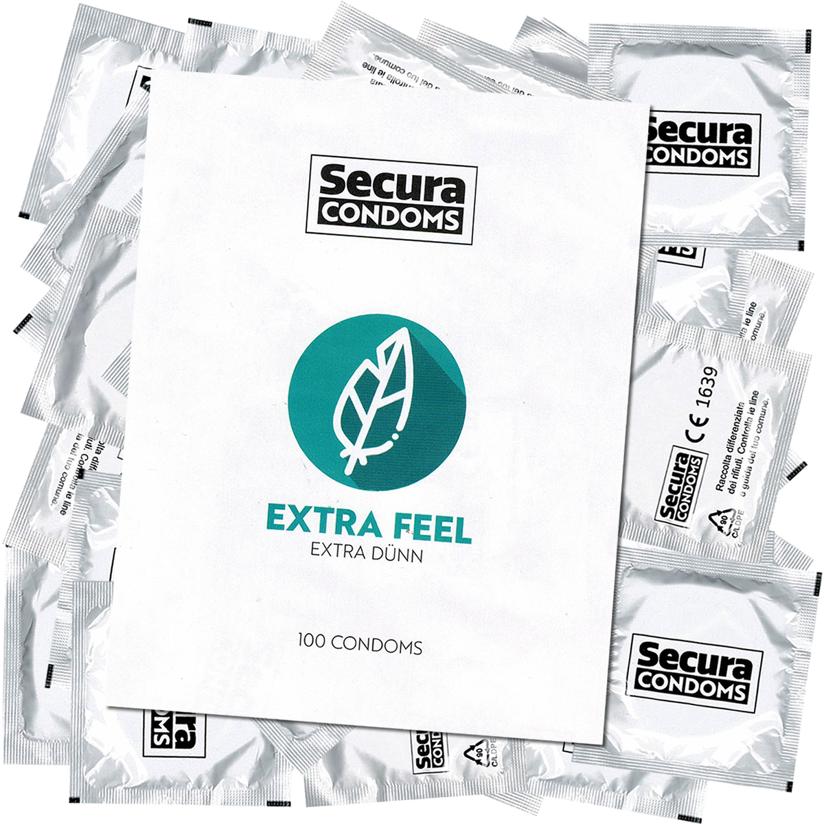 Secura «Extra Feel» 100 extra thin condoms for more intense sensations