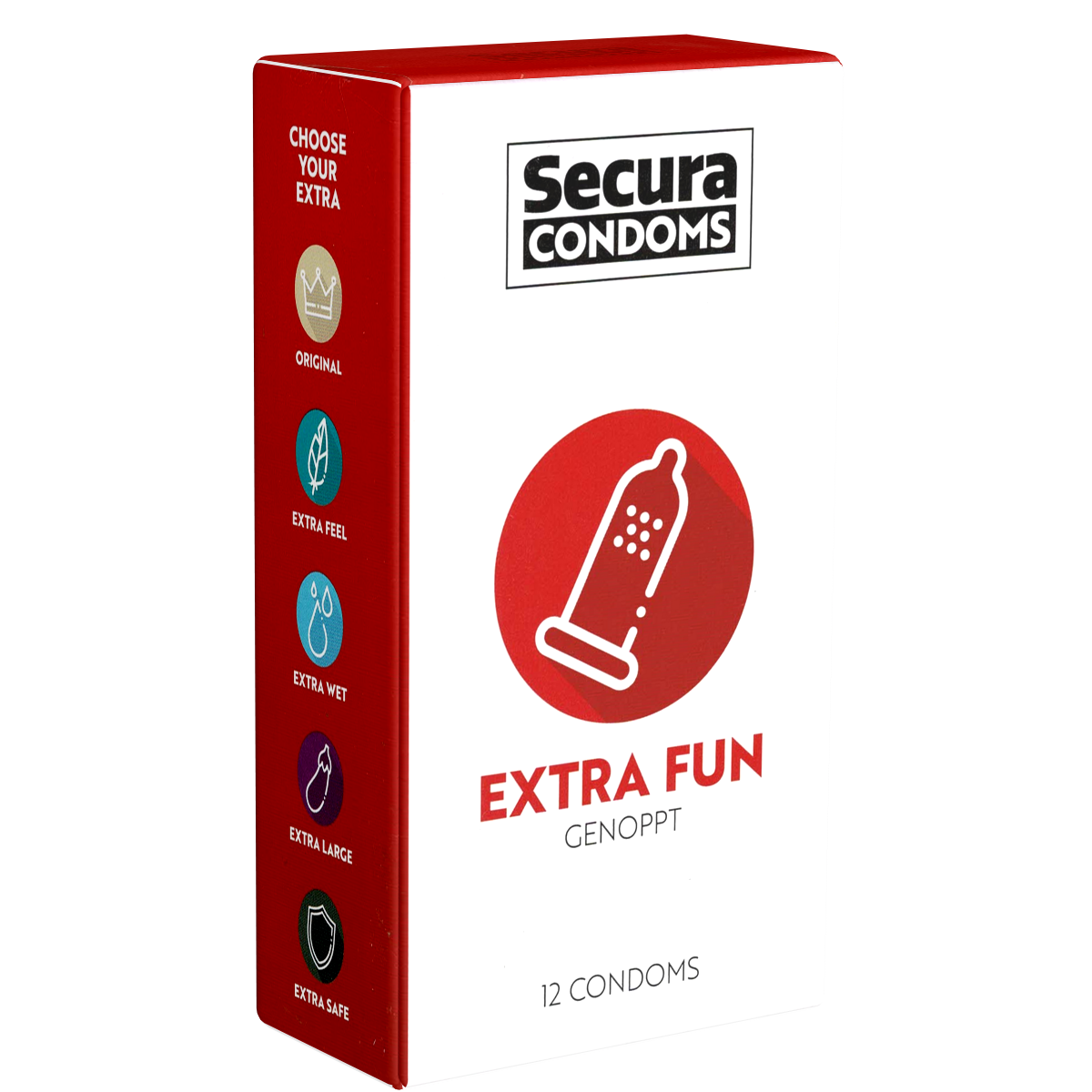 Secura «Extra Fun» 12 dotted condoms for extra-intense fun