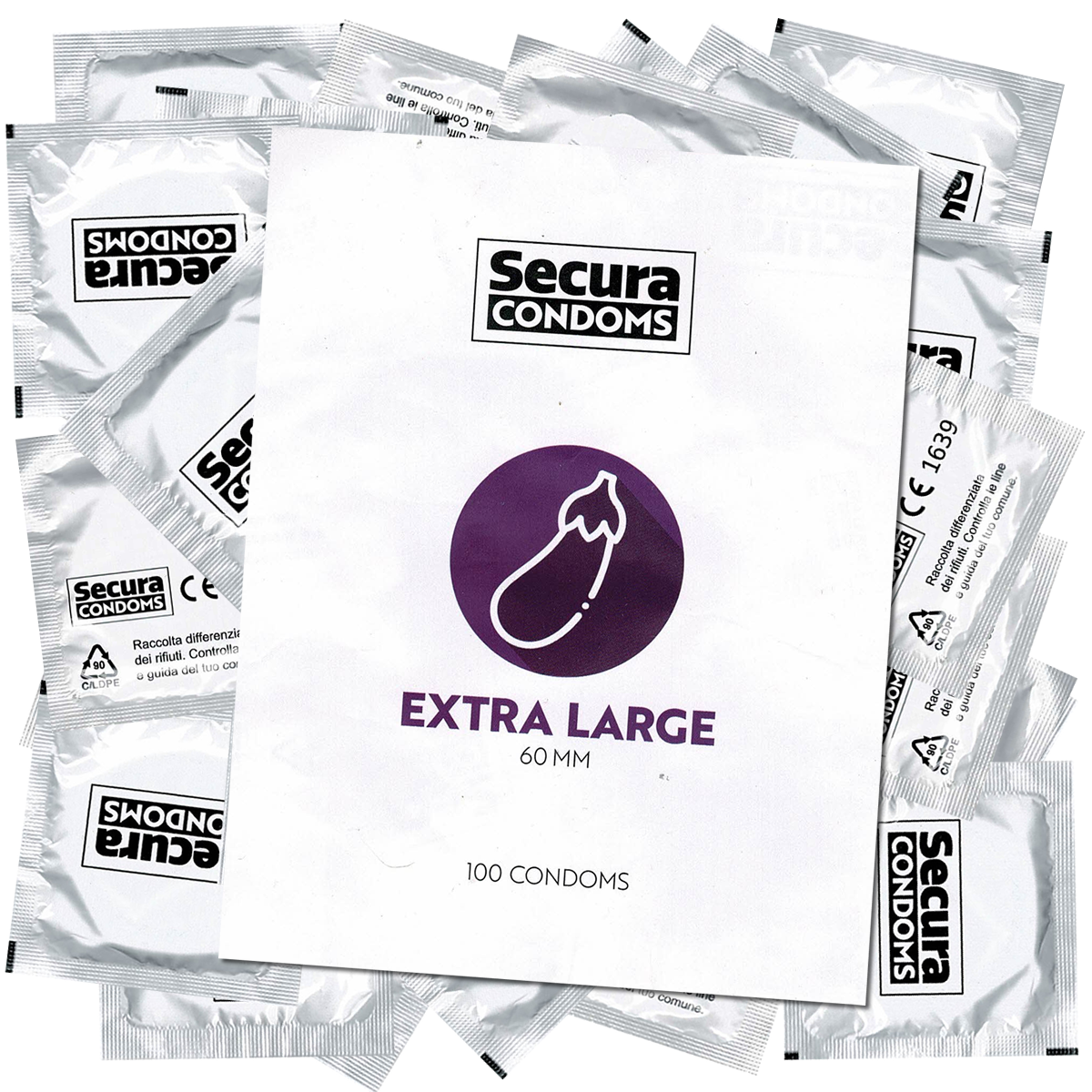 Secura «Extra Large» 100 extra big condoms for more comfort