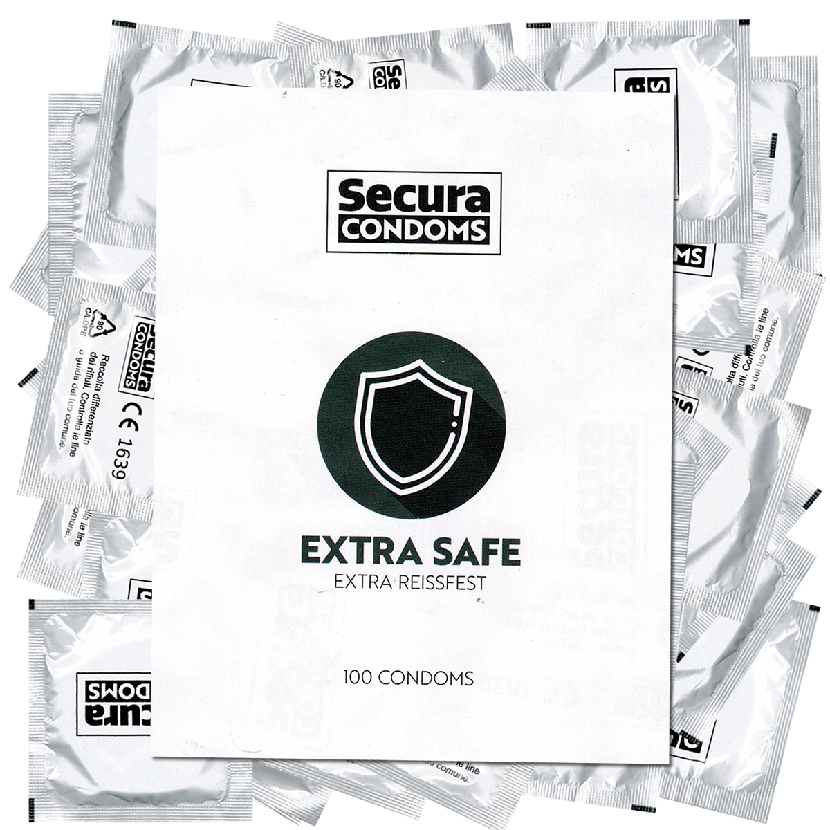 Secura «Extra Safe» 100 extra dicke Kondome für besondere Sicherheit beim Analverkehr