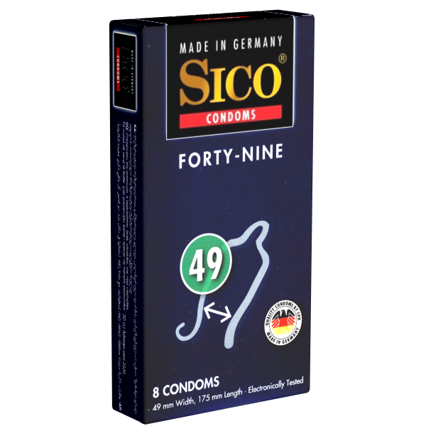 Sico Size «Forty-Nine» 8 condoms with custom-made size, size M (49mm)