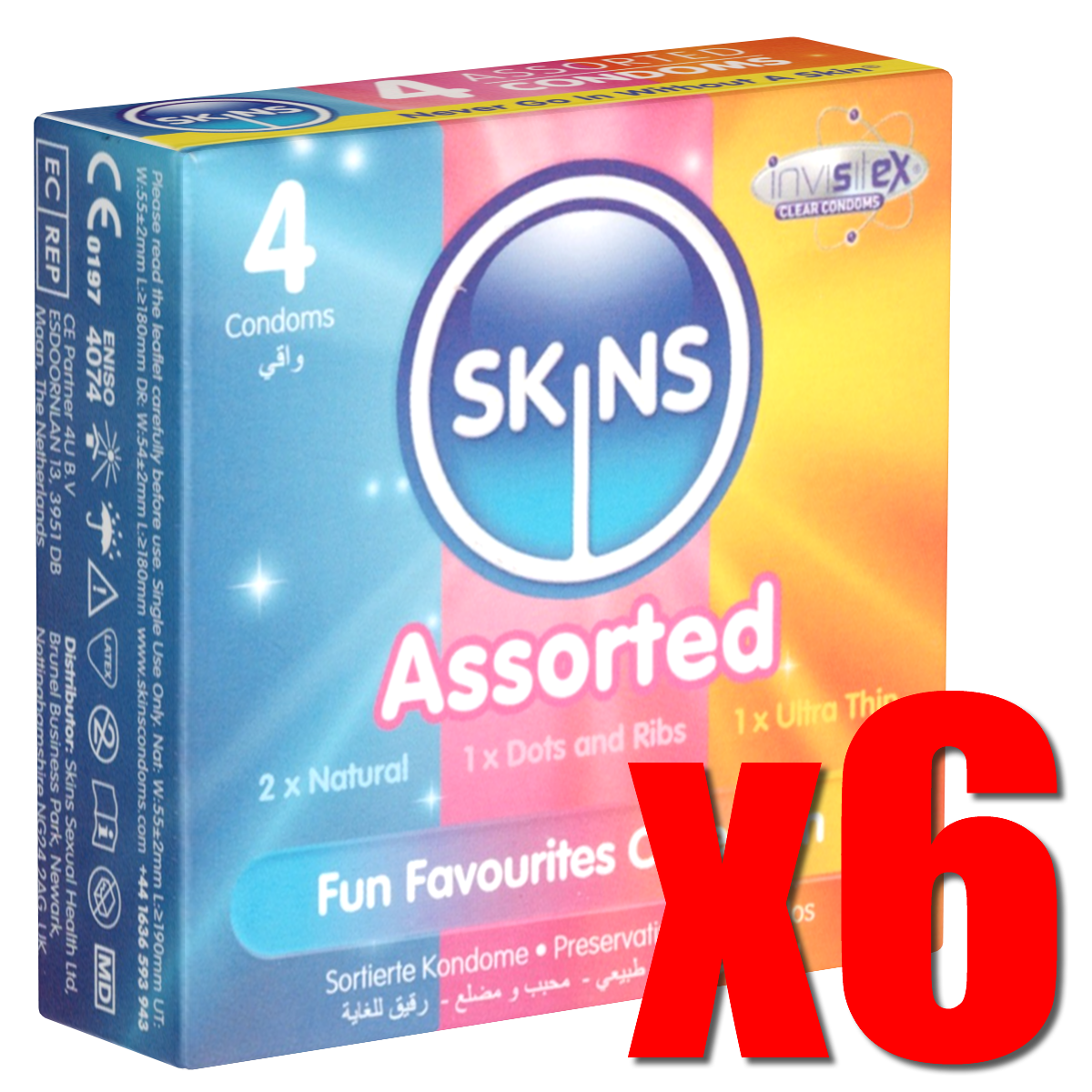 Skins Retail-Unit: Assorted, 6x4 condoms