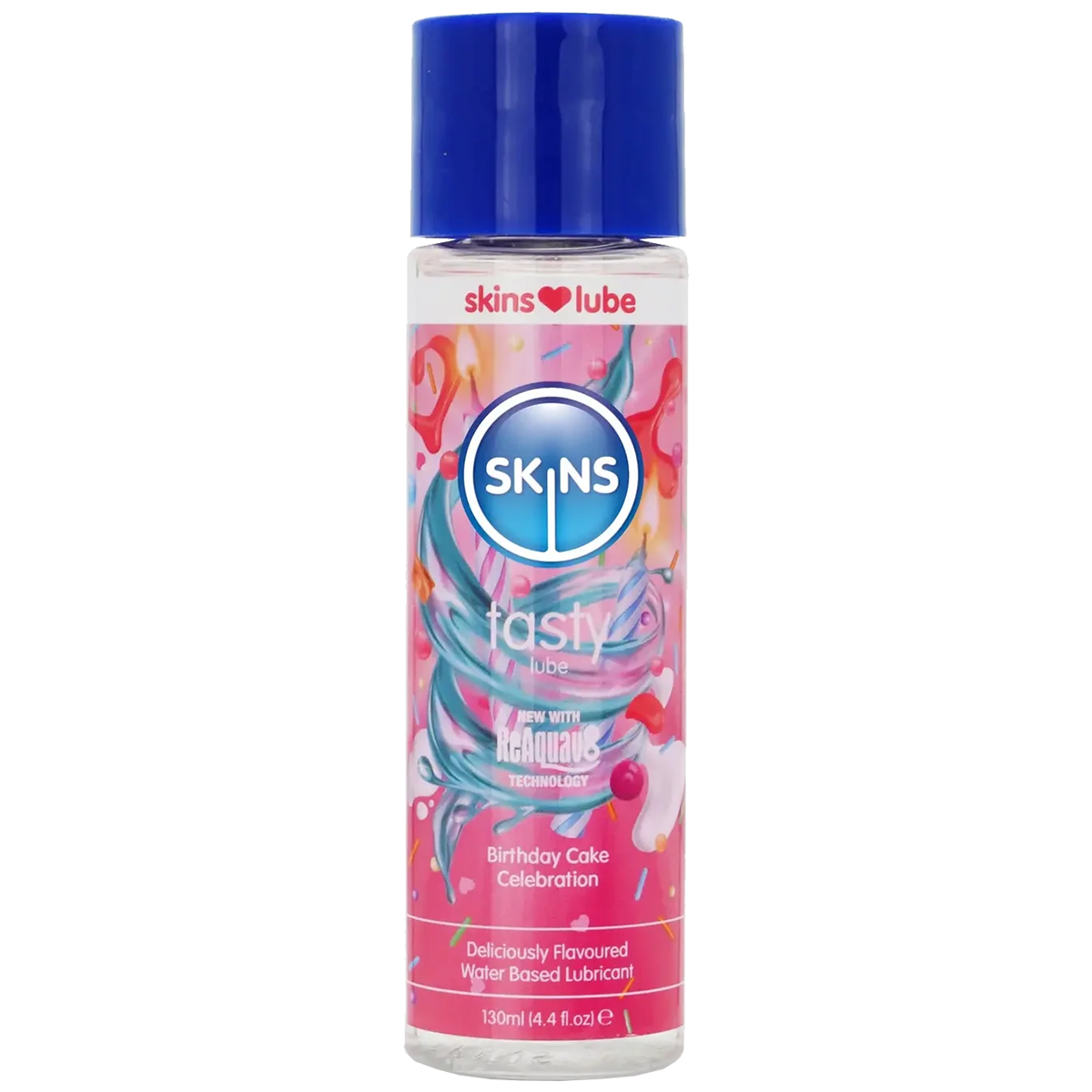 Skins «Tasty» Birthday Cake 130ml Gleitgel mit natürlichen Aromen