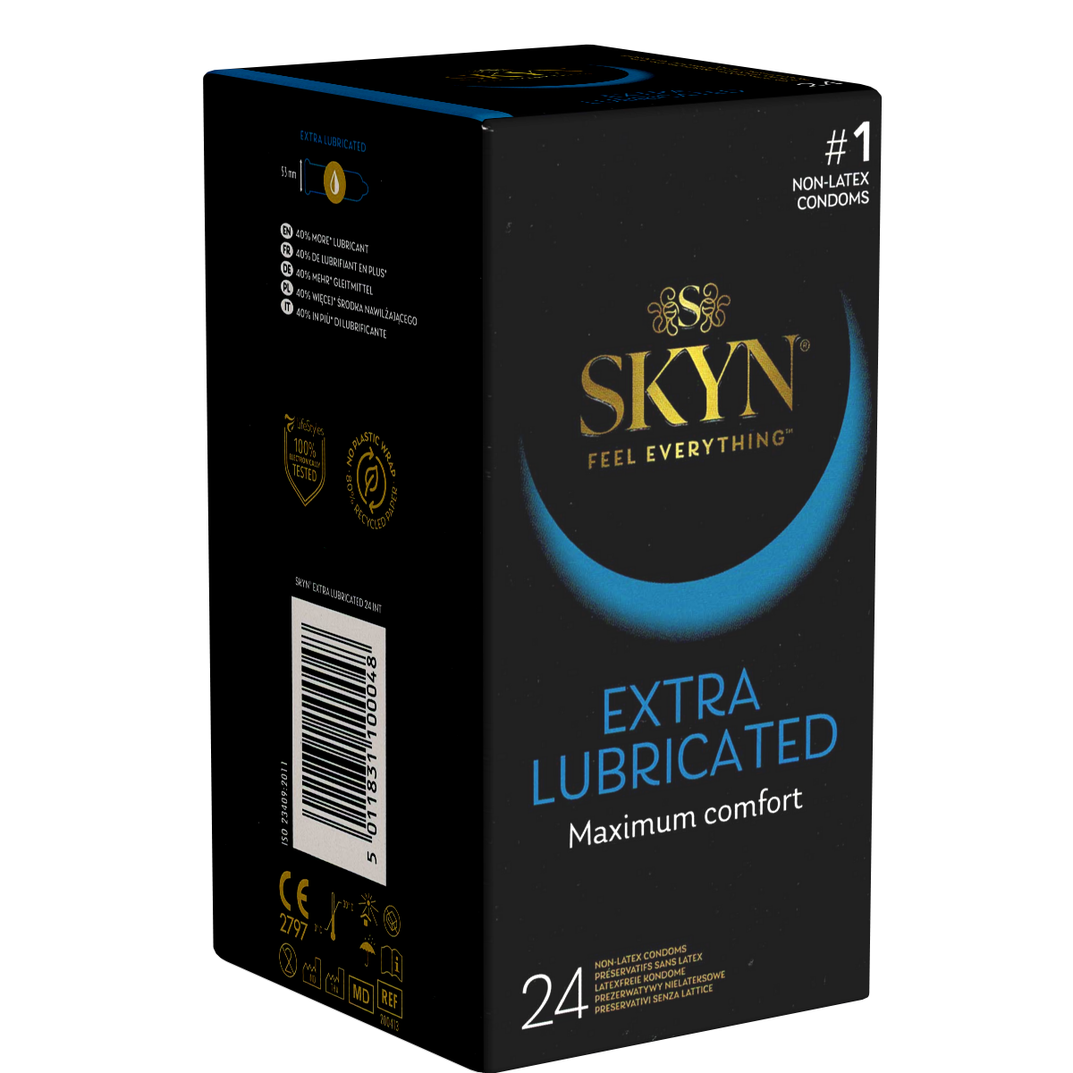 SKYN «Extra Lubricated» 24 extrafeuchte latexfreie Kondome aus Sensoprène™