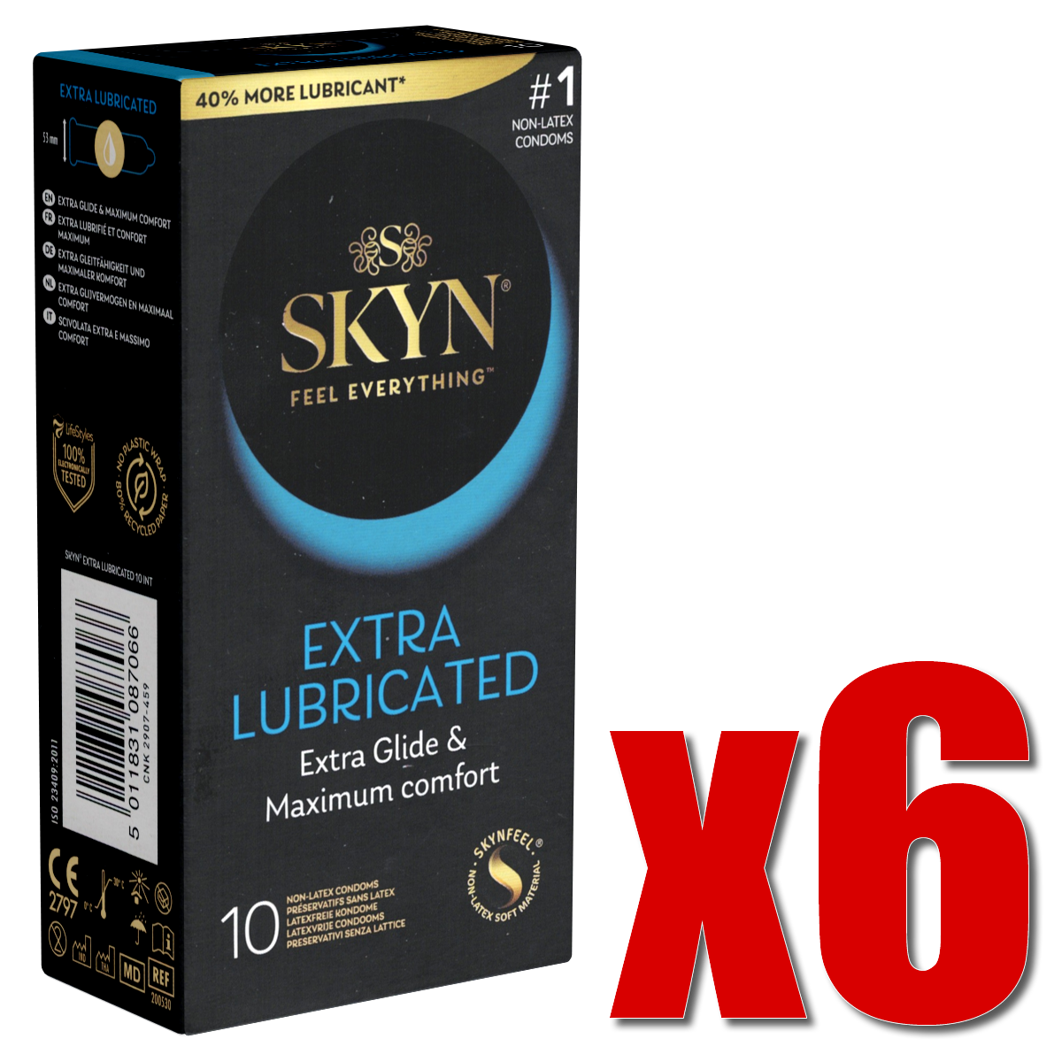 SKYN Retail-Unit: Extra feucht, 6x10 condoms