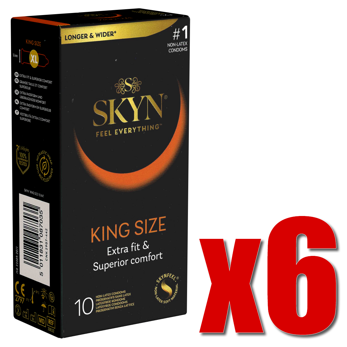 SKYN Retail-Unit: King Size, 6x10 Kondome