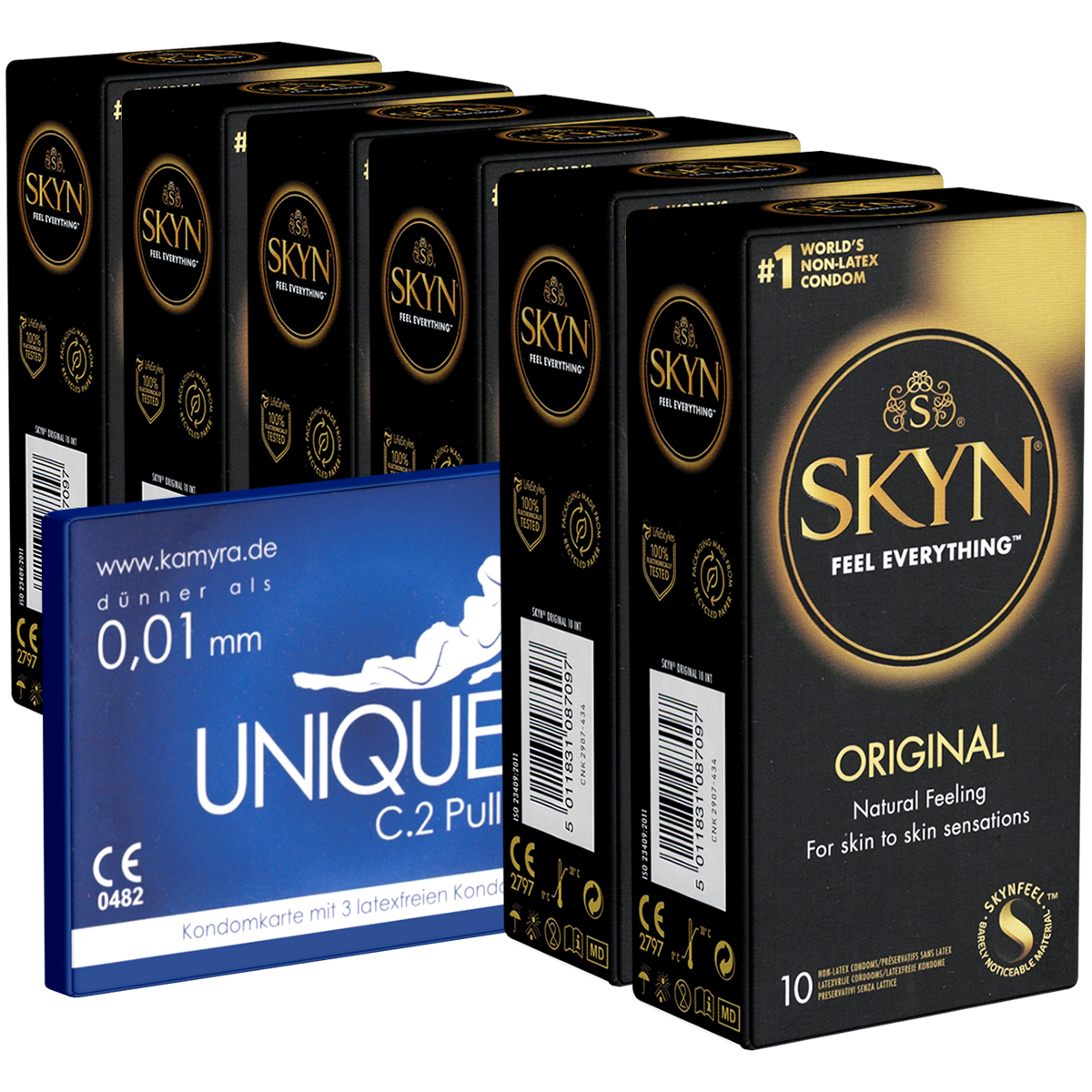 SKYN «Original» 60 (6x10) latex free condoms + 1x Kamyra Unique Pull for free