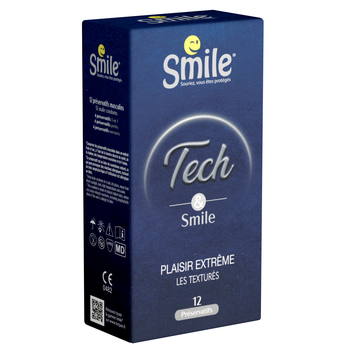 Smile «Tech & Smile» Plaisir Extrême - Les texturés, 12 Kondome