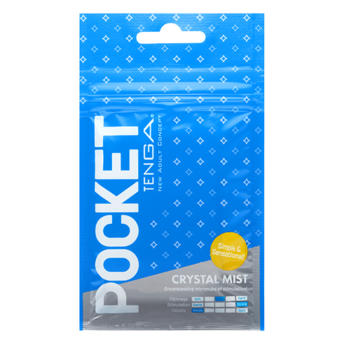 Tenga Pocket «Crystal Mist» stimulating pocket masturbator with smooth structure