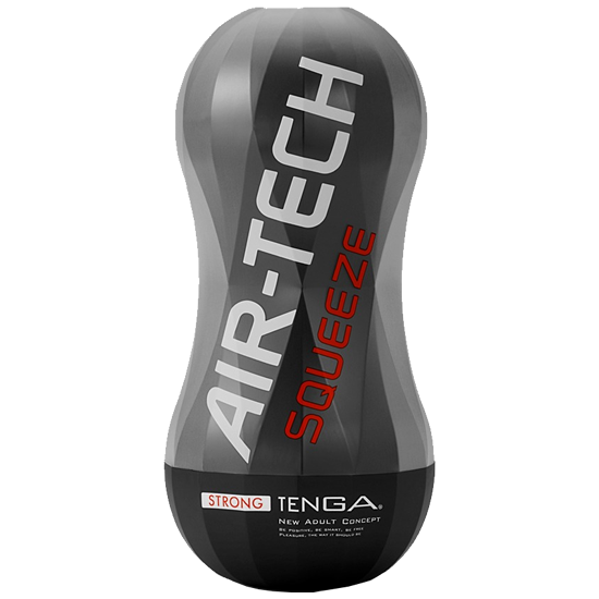 Tenga Air-Tech «Squeeze Strong» Black, wiederverwendbarer Masturbator für den ultimativen Blowjob-Kick