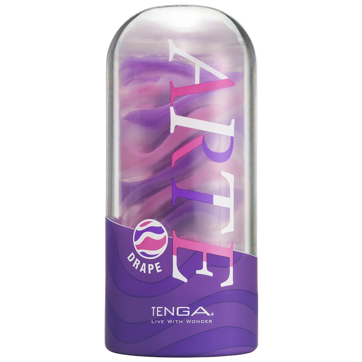 Tenga Arte «Drape» reusable masturbator with integrated drying stand
