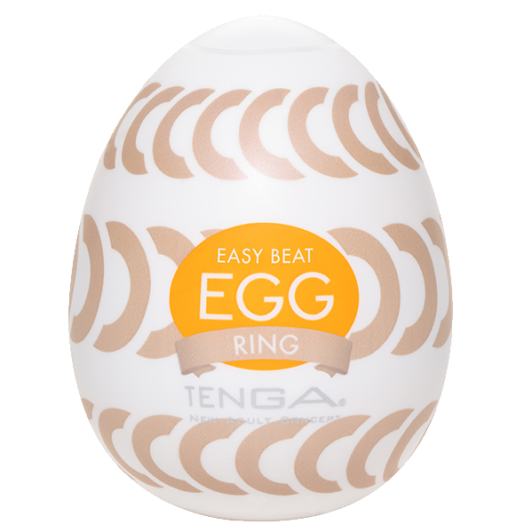 Tenga Egg «Ring» disposable masturbator with stimulating structure (rilled rings)