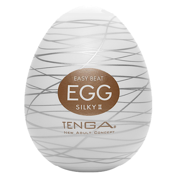 Tenga Egg «Silky II» Einmal-Masturbator mit stimulierender Struktur (Rillen)