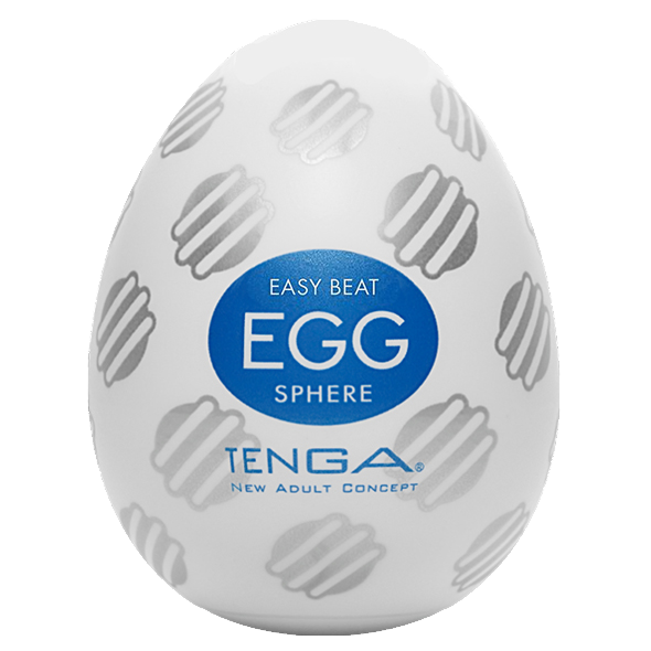 Tenga Egg «Sphere» disposable masturbator with stimulating structure (rilled dots)