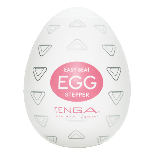 Tenga Egg «Stepper» disposable masturbator with stimulating structure (triangle dots)