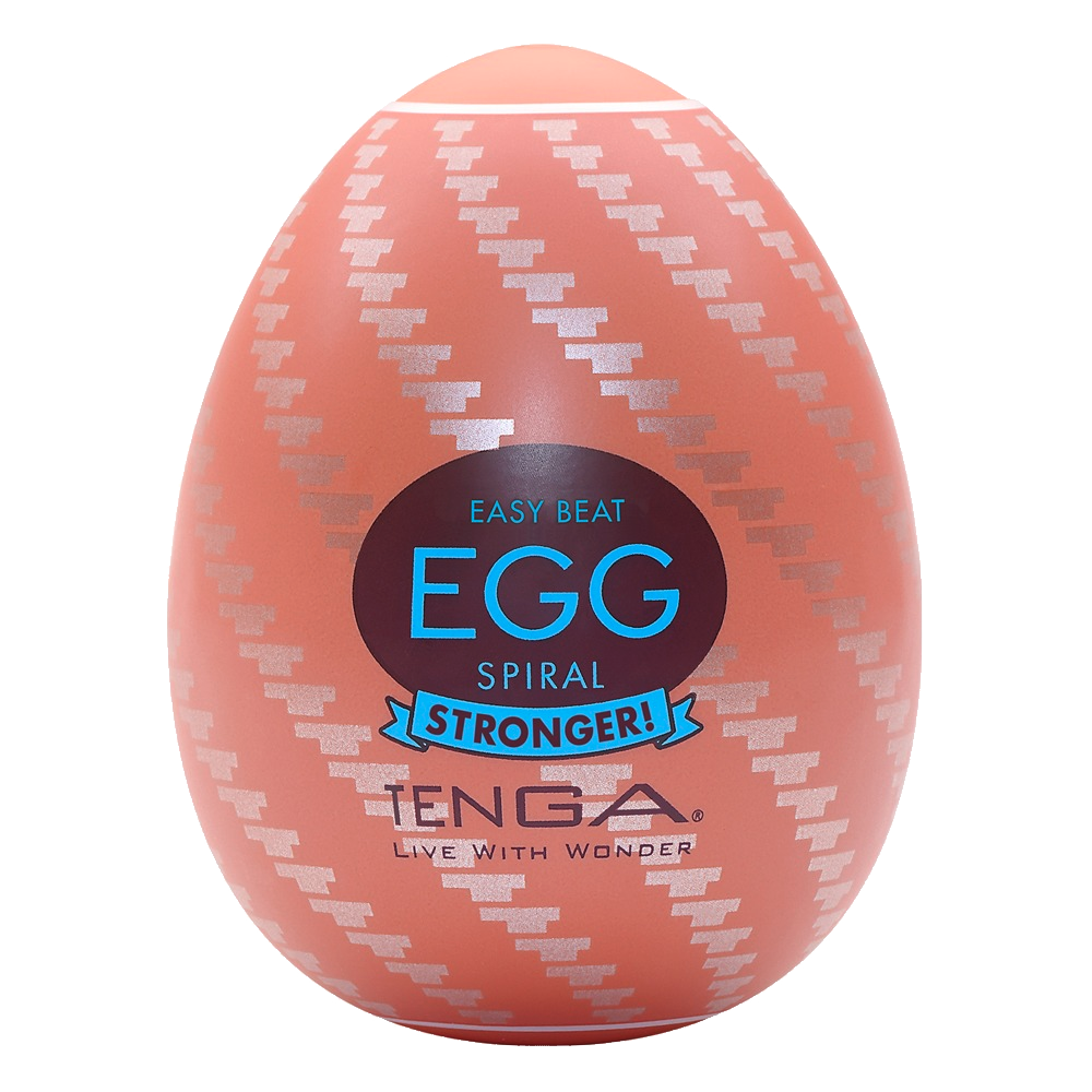 Tenga Egg Stronger «Spiral» Einmal-Masturbator mit stimulierender Struktur (Spiral-Rippen)