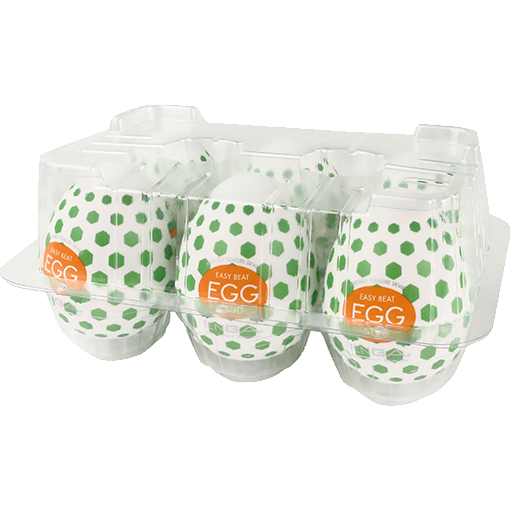 Tenga Egg Sixpack «Stud» 6 disposable masturbators with stimulating structure (dotted)