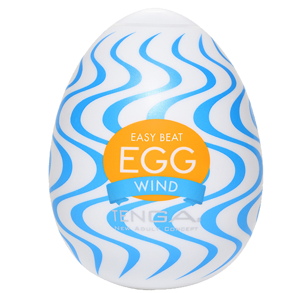 Tenga Egg «Wind» disposable masturbator with stimulating structure (waves)