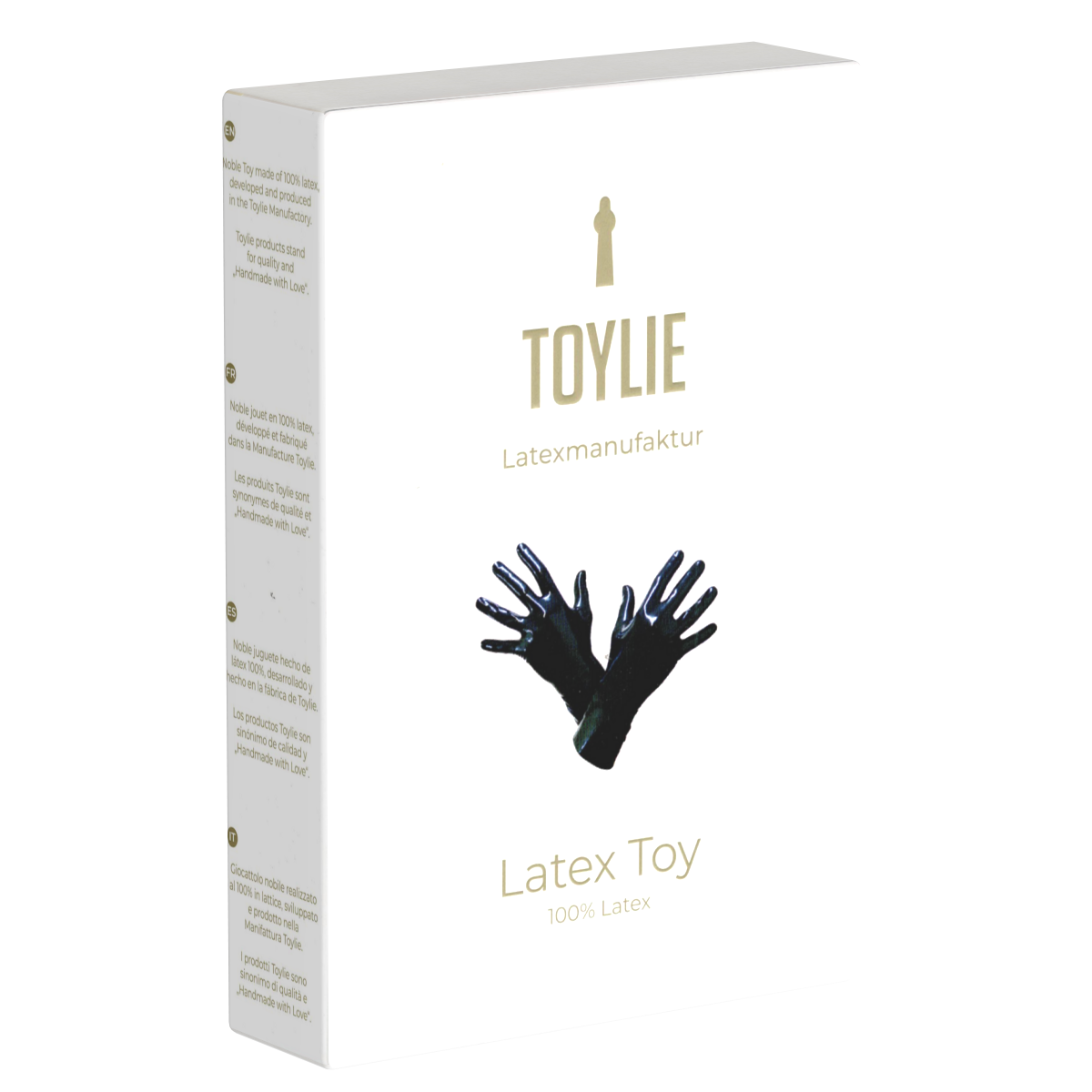 Toylie Latex Handschuhe «M» schwarz, nahtlos, mit anatomischer Passform