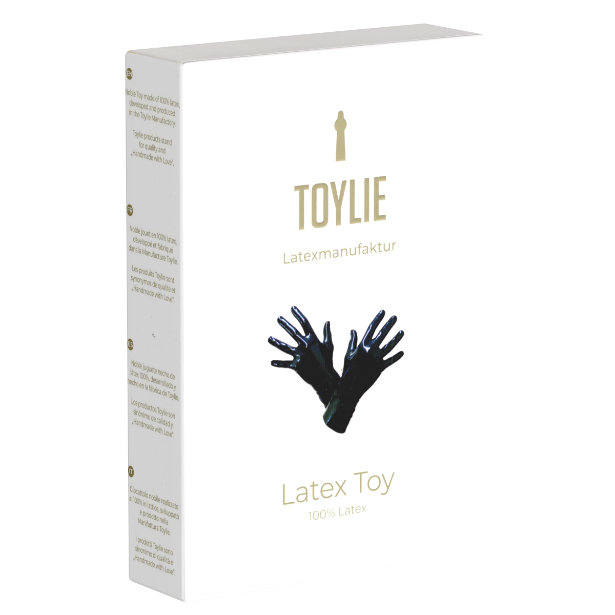 Toylie Latex Gloves «S» black, seamless, with excellent anatomic fit