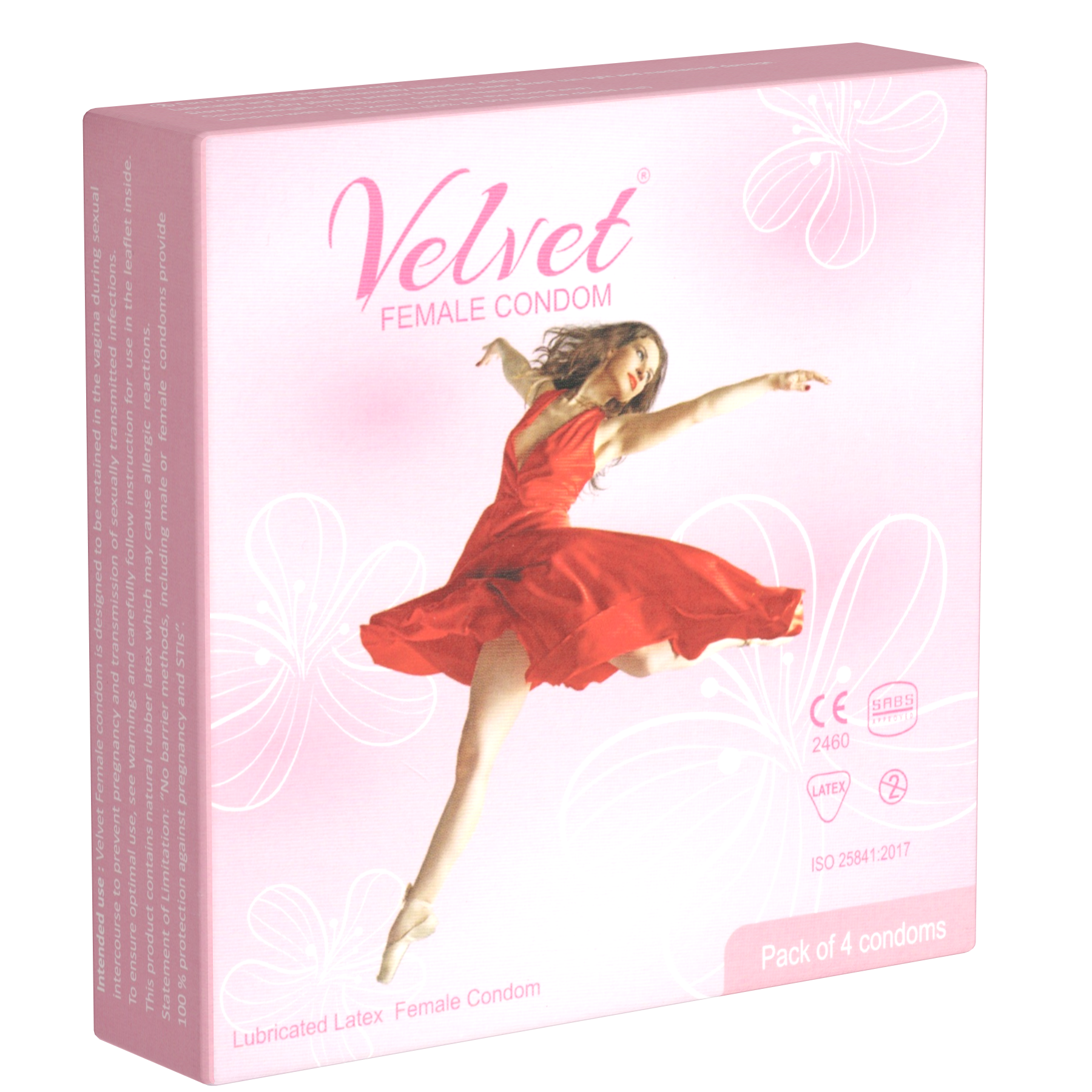 Velvet Single: Female Condom, 4 Frauenkondome