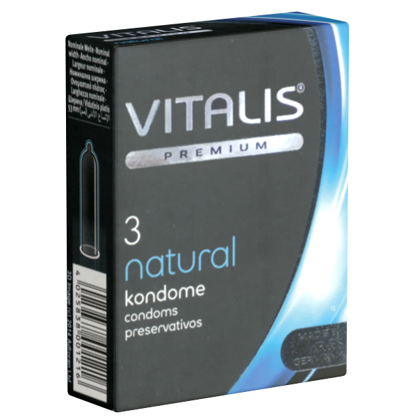 Vitalis PREMIUM «Natural» 3 condoms for safer sex in every position