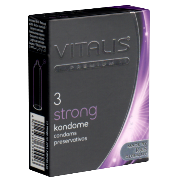 Vitalis PREMIUM «Strong» 3 extra safe condoms for rough and wild experiences