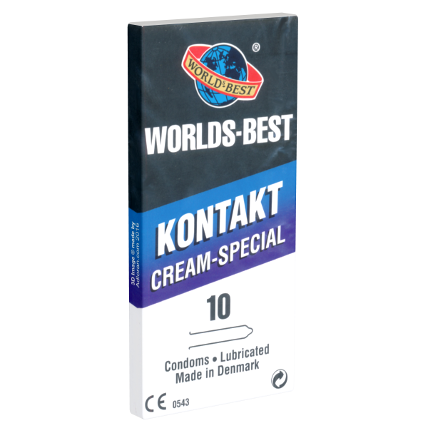 Worlds Best «Kontakt Cream Special» 10 gefühlsechte Kondome aus Dänemark