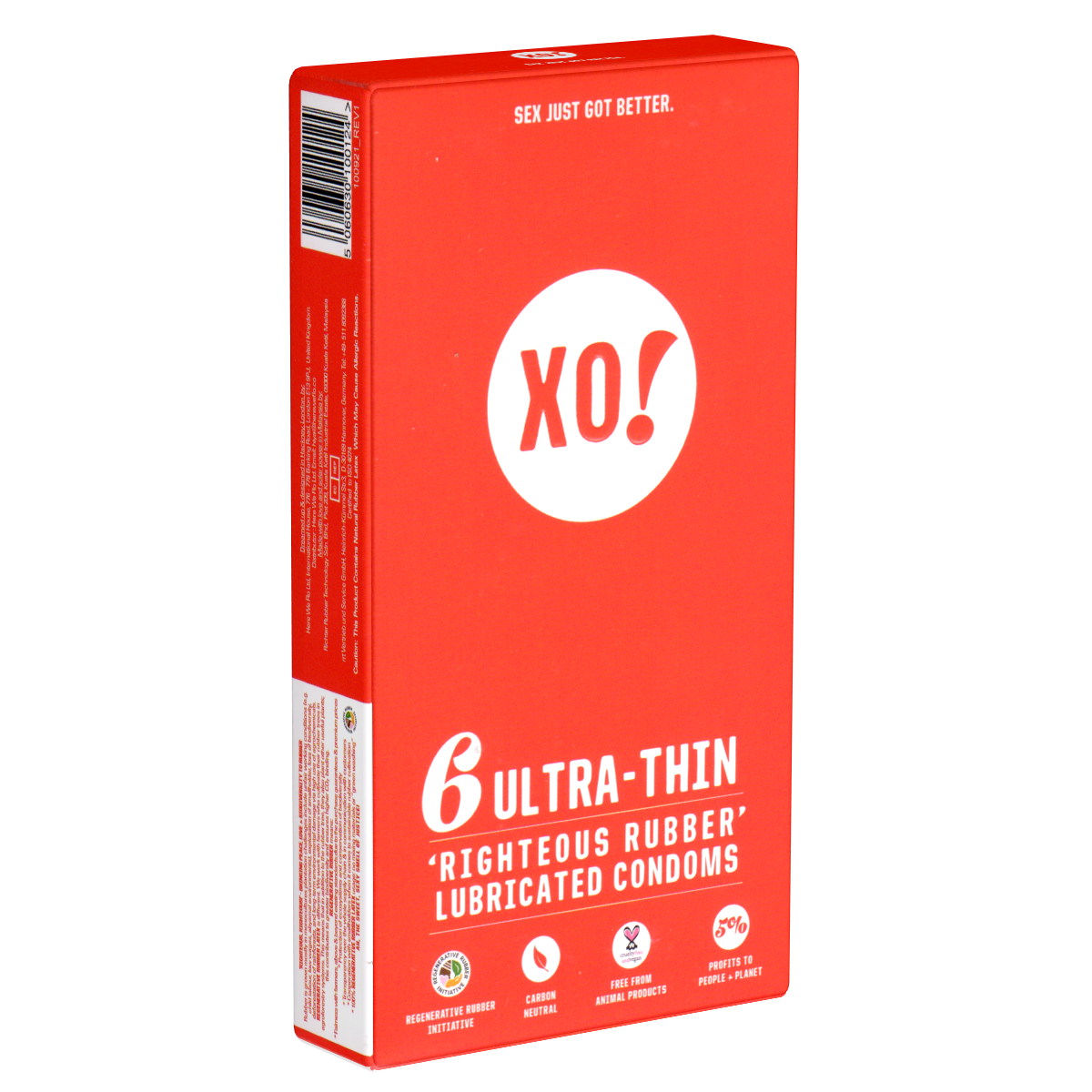 XO! «Ultra Thin» 6 dünne, vegane Kondome
