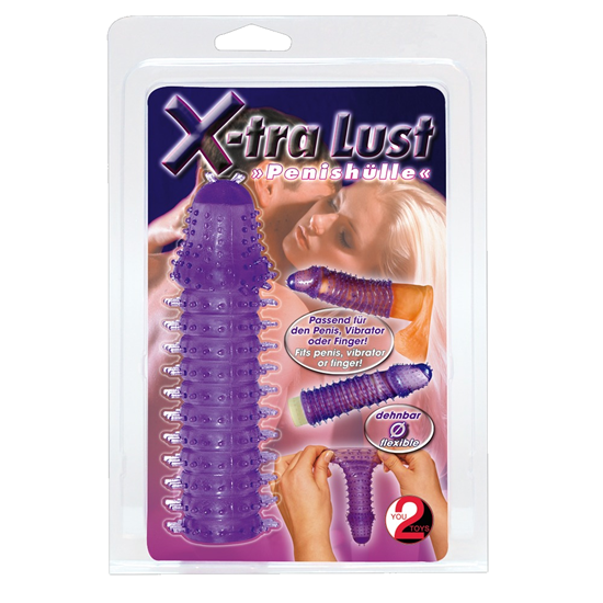 You2Toys «X-Tra Lust» Penishülle mit Prickelnoppen und Stacheln (lila)