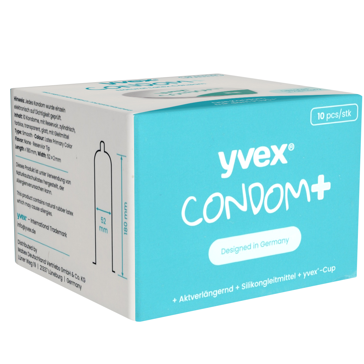 YVEX Condom+: 10 prolonging condoms