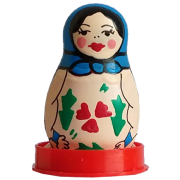 Scherzkondom: Matrjoschka (blau)