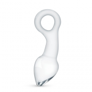 Glass butt plug: smooth and heavy