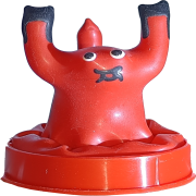 Scherzkondom: Scorpion, rot
