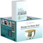 Massage Gel Set: Nuru Bowl + Massagegel-Pulver (10x5g)