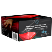 KING v2 RED: Massage Bettlaken aus Vinyl