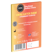 Strawberry Oral Latex Dam: Lecktuch mit Erdbeer-Aroma