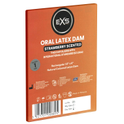 Strawberry Oral Latex Dam: Lecktuch mit Erdbeer-Aroma