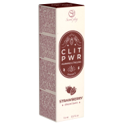 CLIT PWR Strawberry: wärmend und vibrierend (15ml)