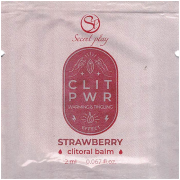 CLIT PWR Strawberry: wärmend und vibrierend (2ml)