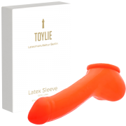Latex Penis Sleeve ADAM 4.5 neon orange