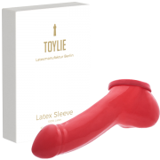 Latex Penis Sleeve ADAM 4.5 red